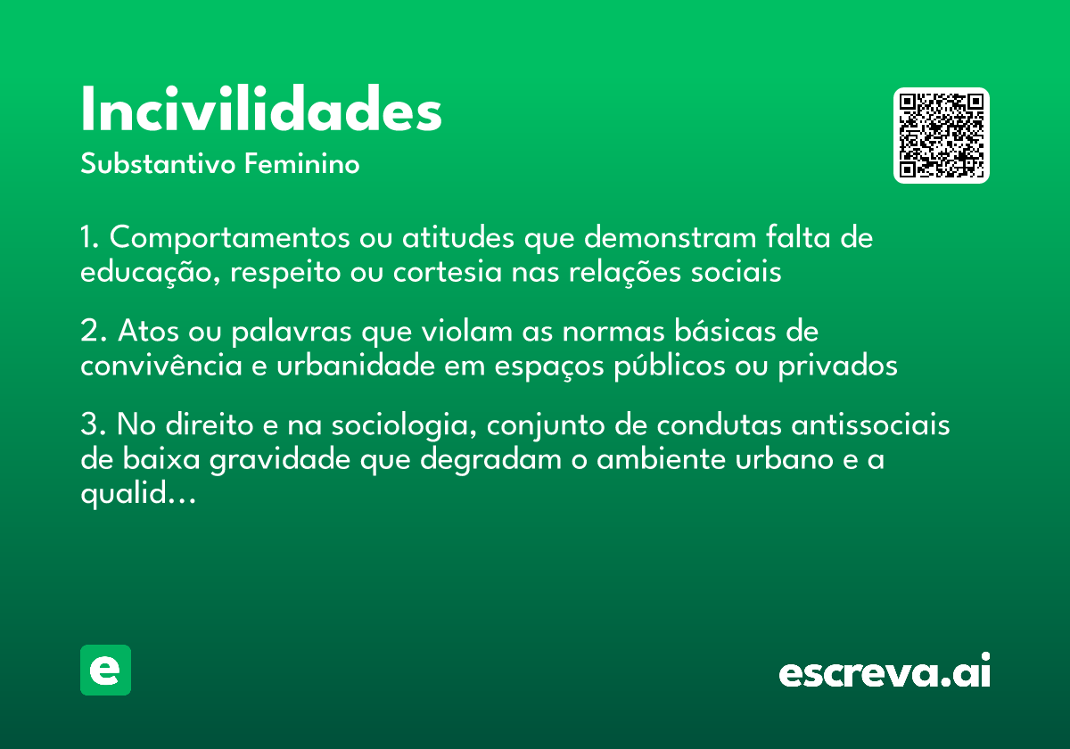 incivilidades