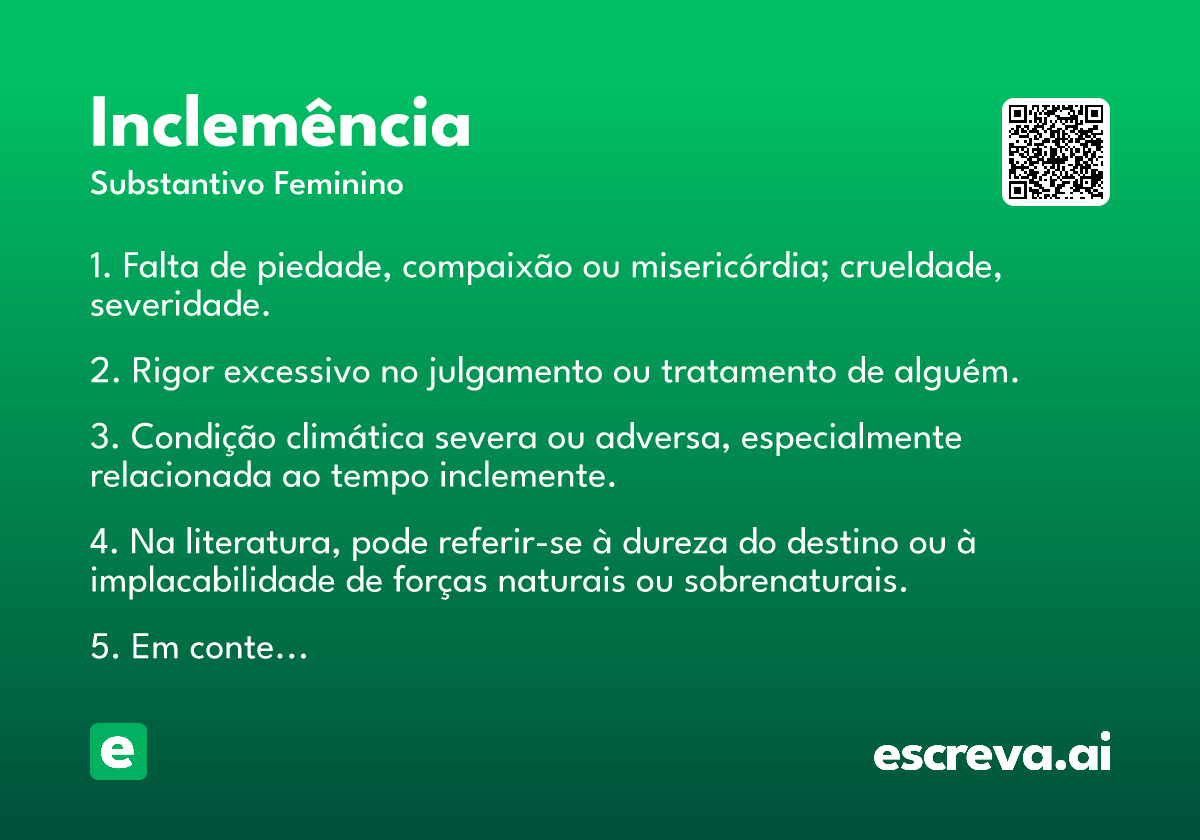 inclemência