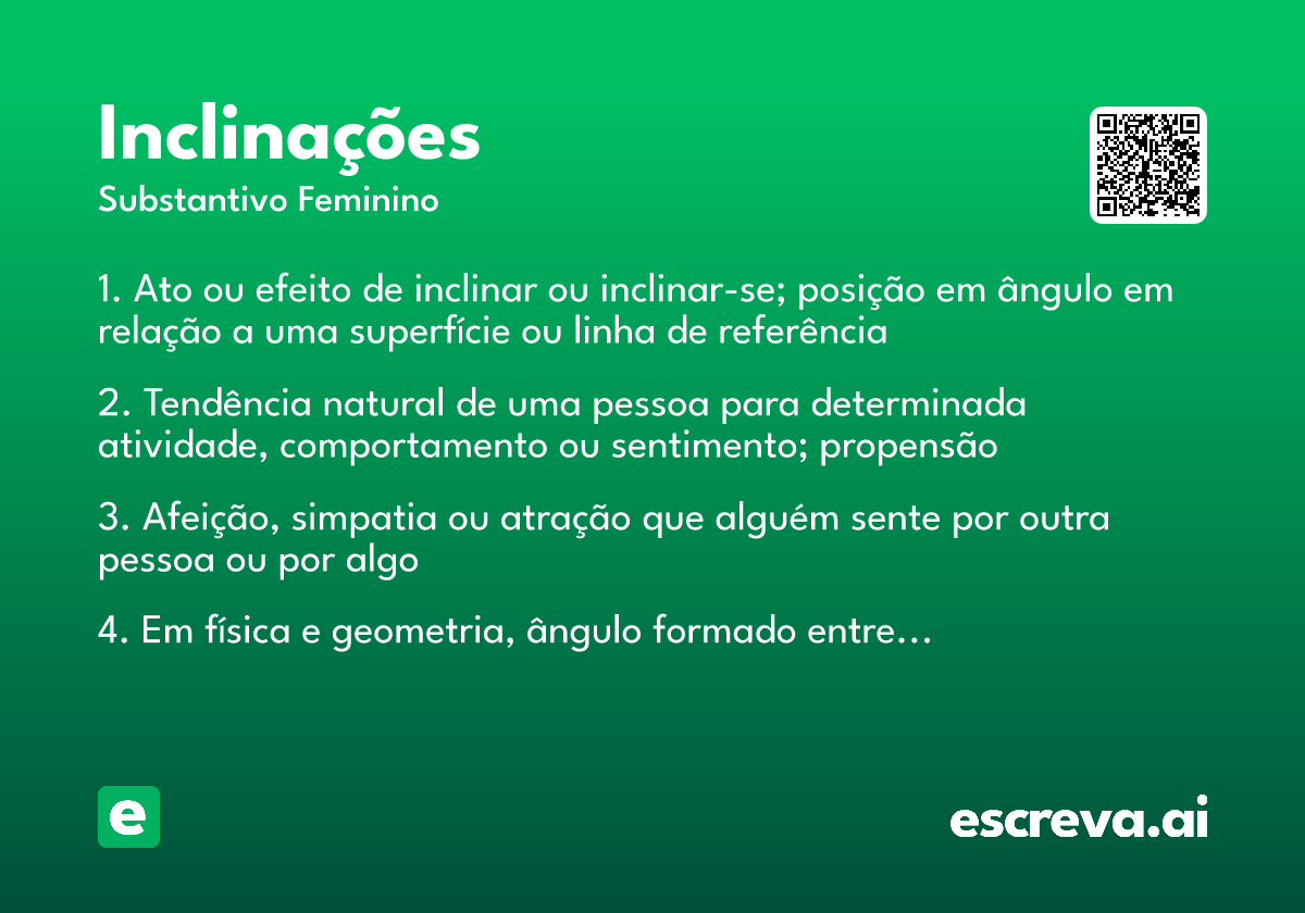 inclinações