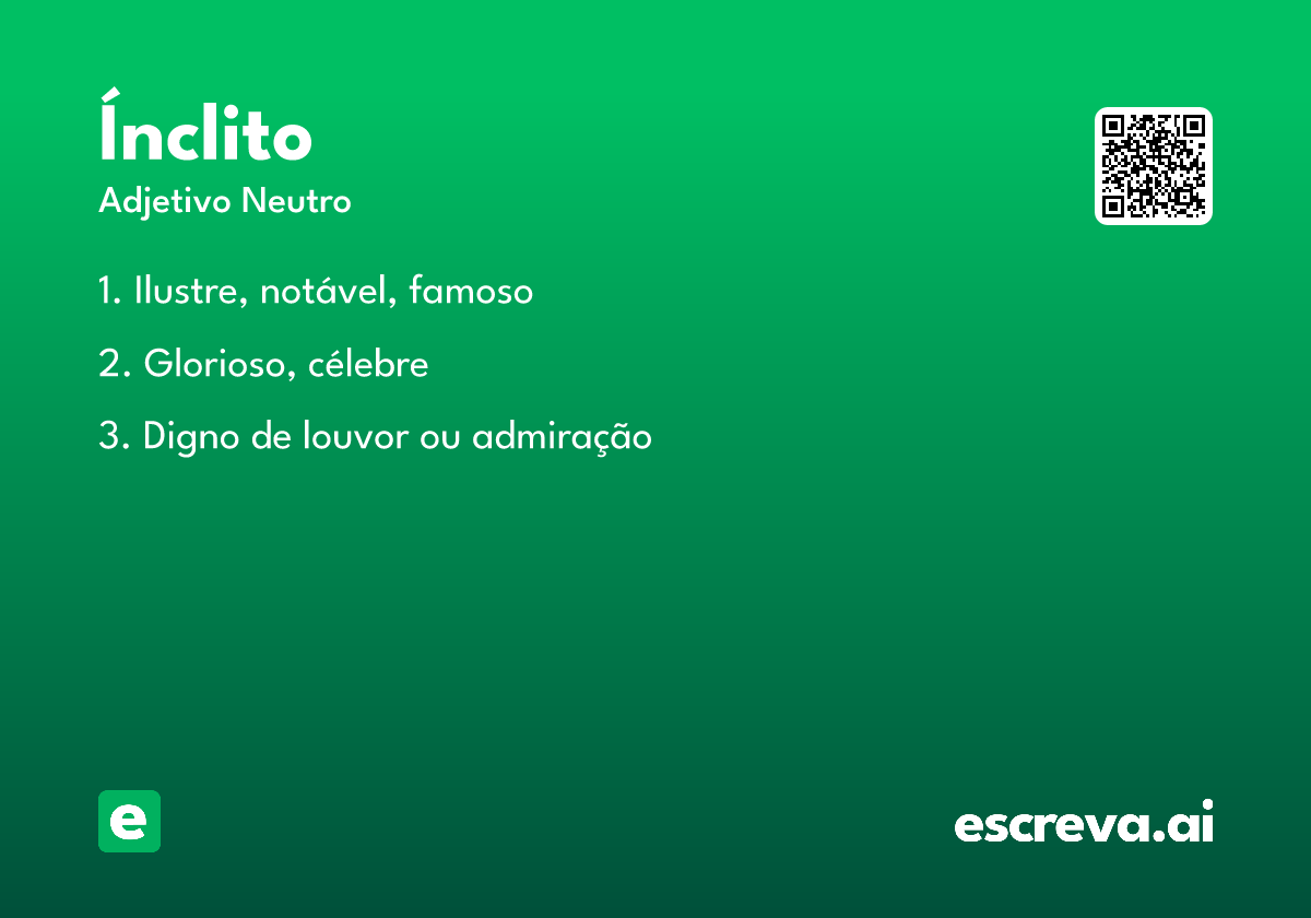 ínclito