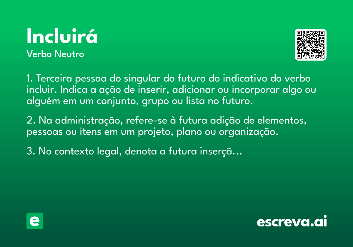 incluirá