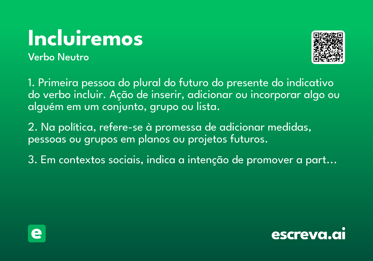 incluiremos