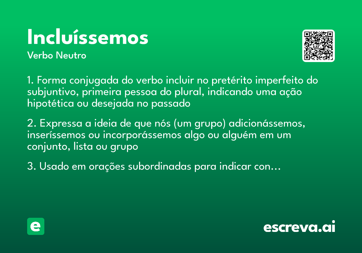 incluíssemos