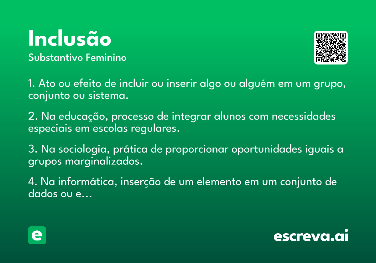 inclusão