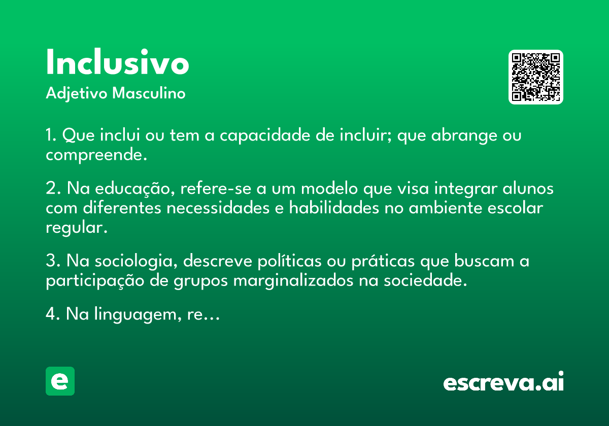 inclusivo