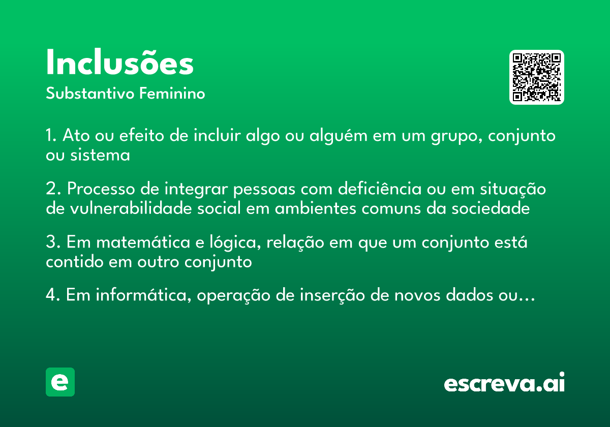 inclusões