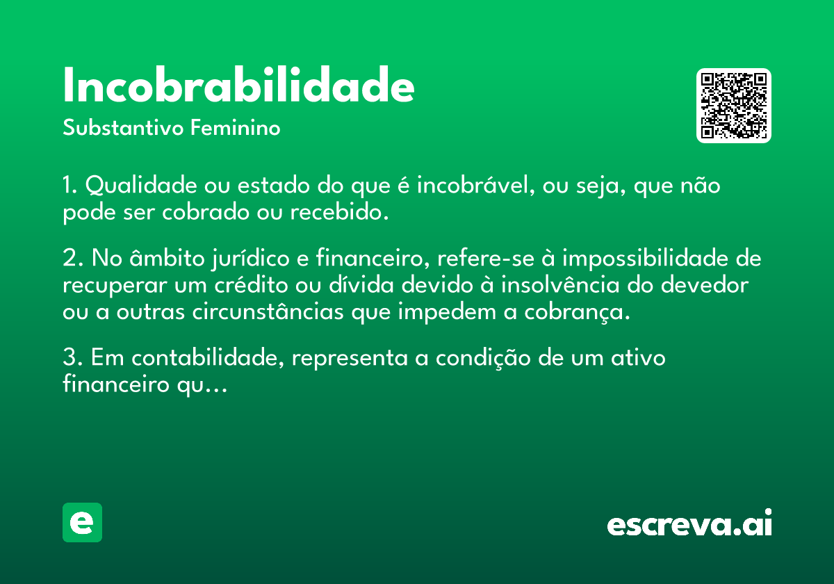 incobrabilidade