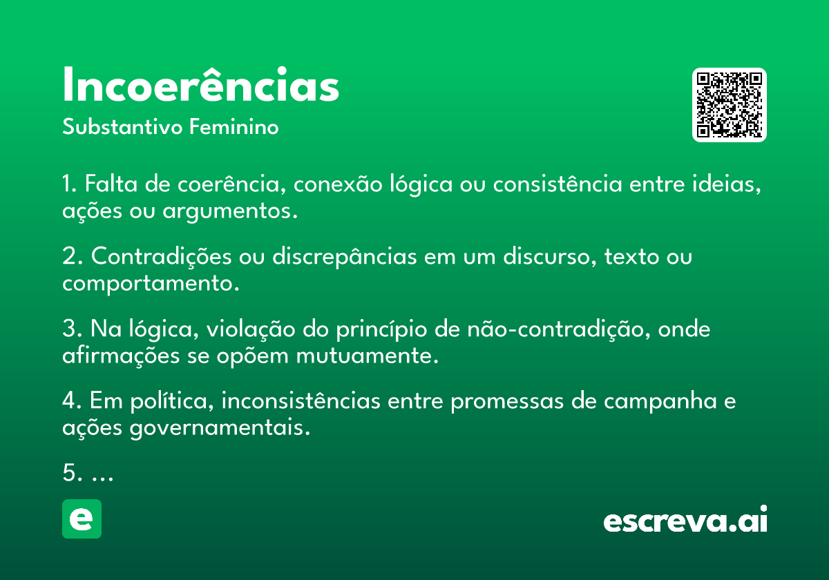 incoerências