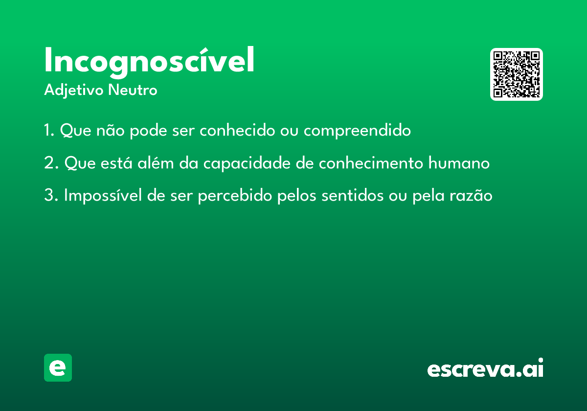 incognoscível