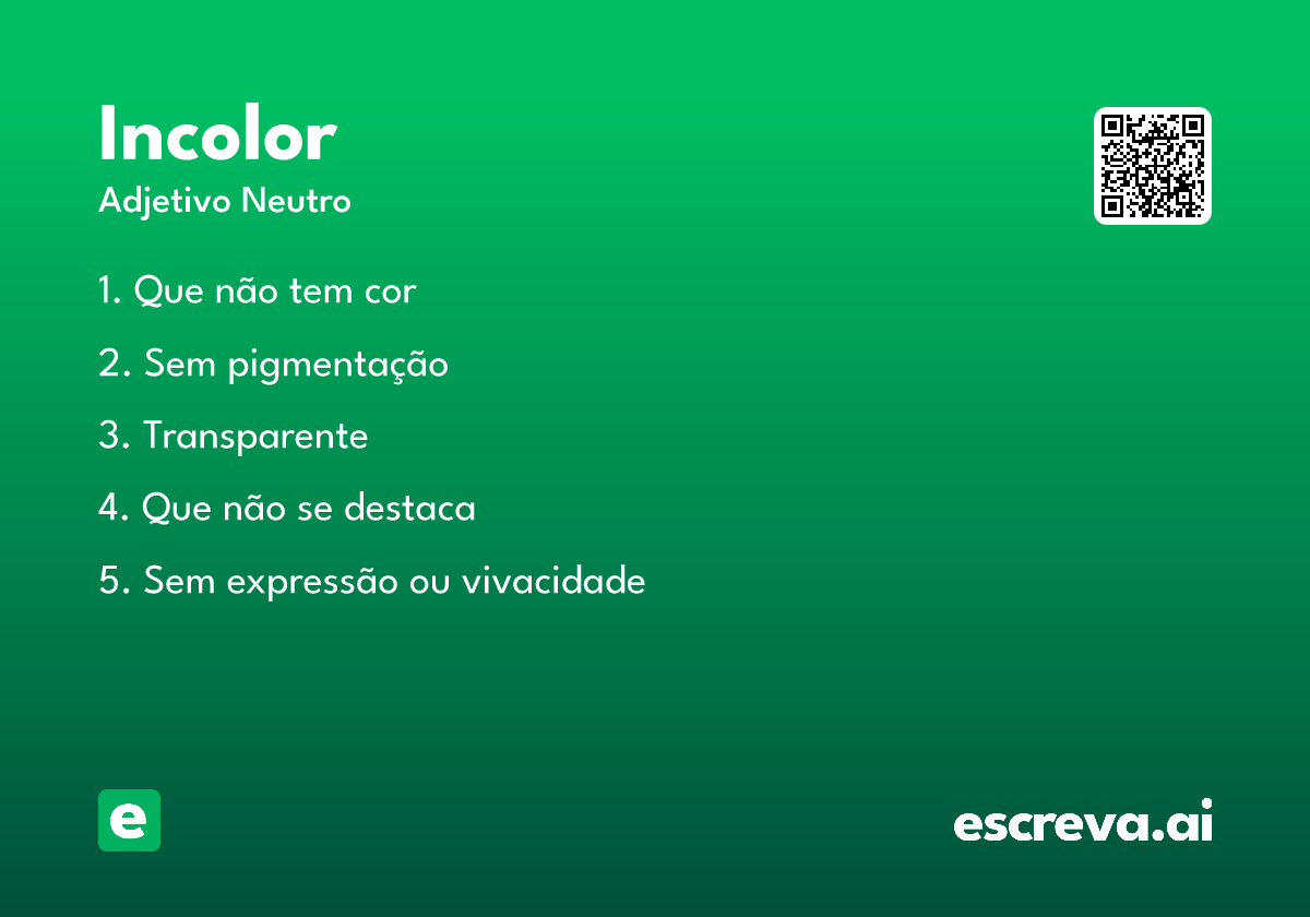 incolor