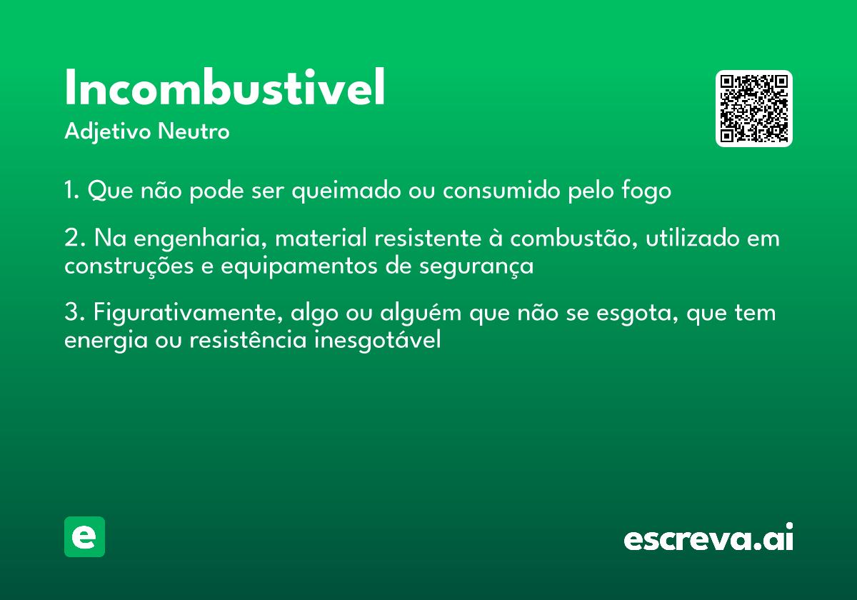 incombustivel