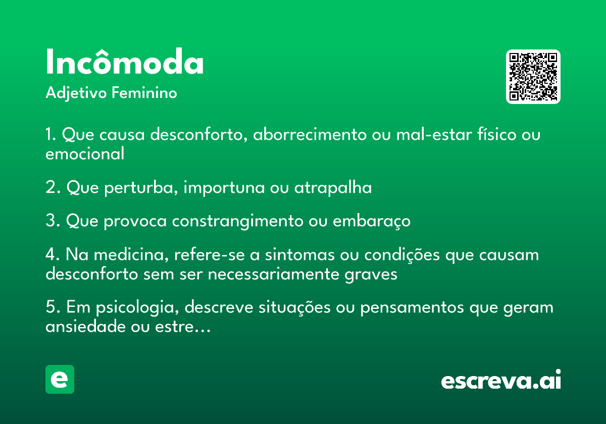 incômoda