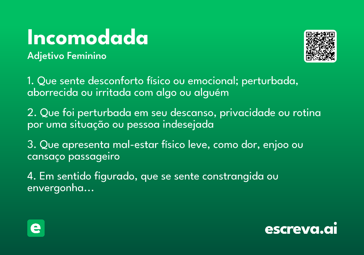 incomodada