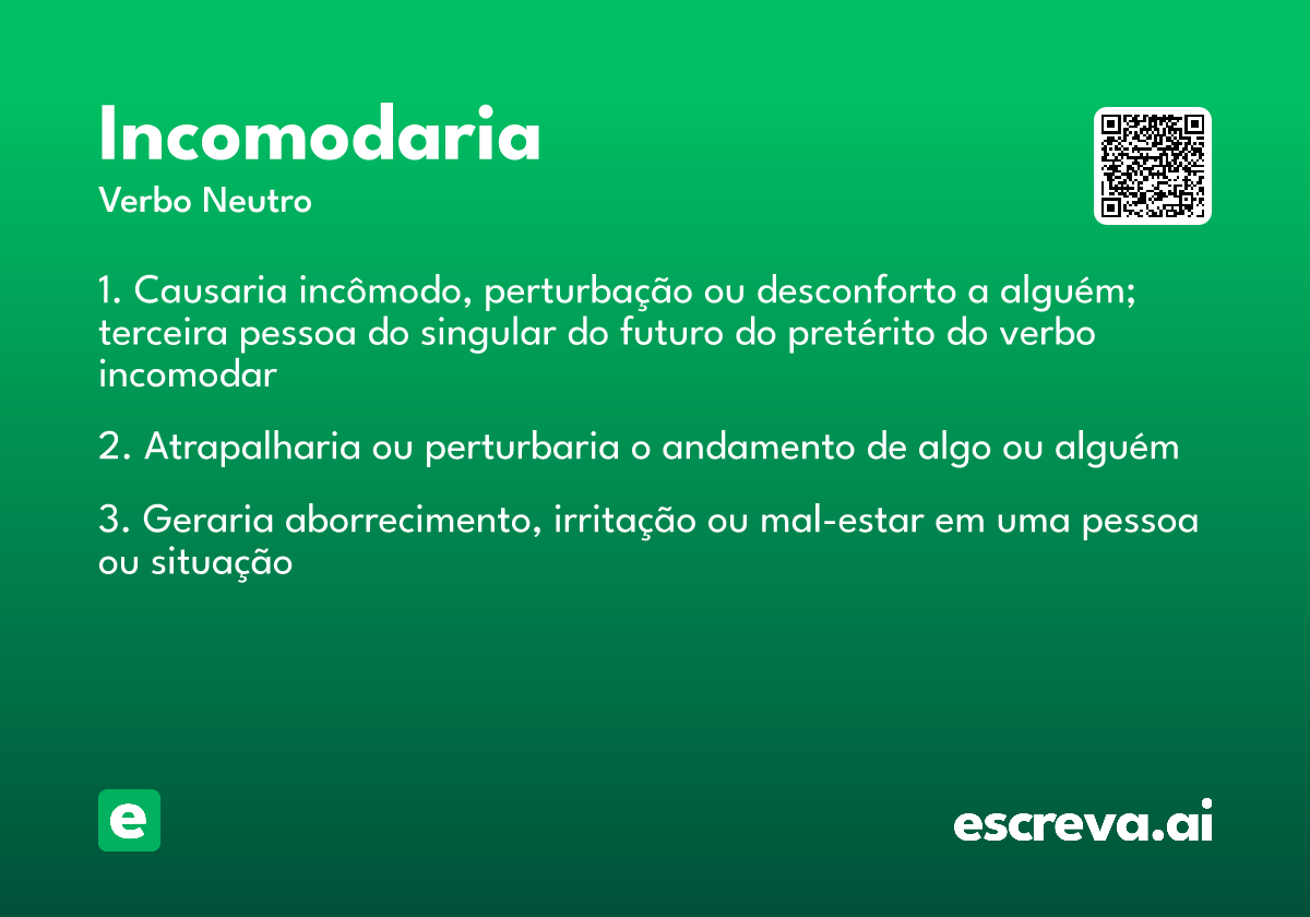 incomodaria