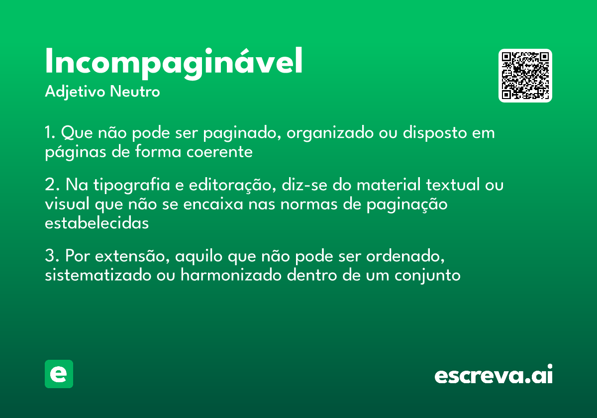 incompaginável