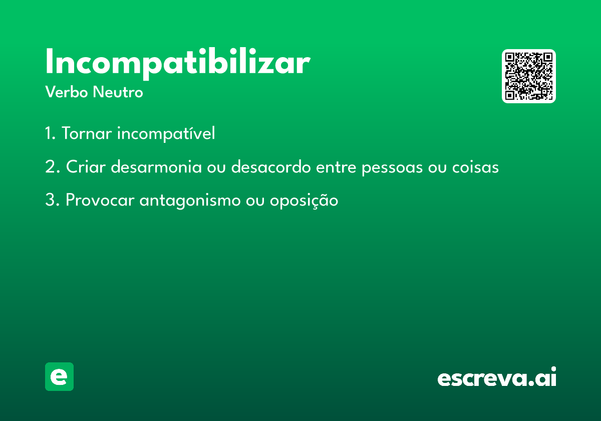 incompatibilizar