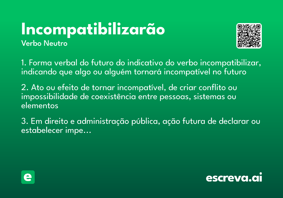 incompatibilizarão
