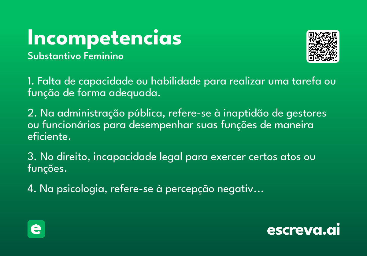 incompetencias