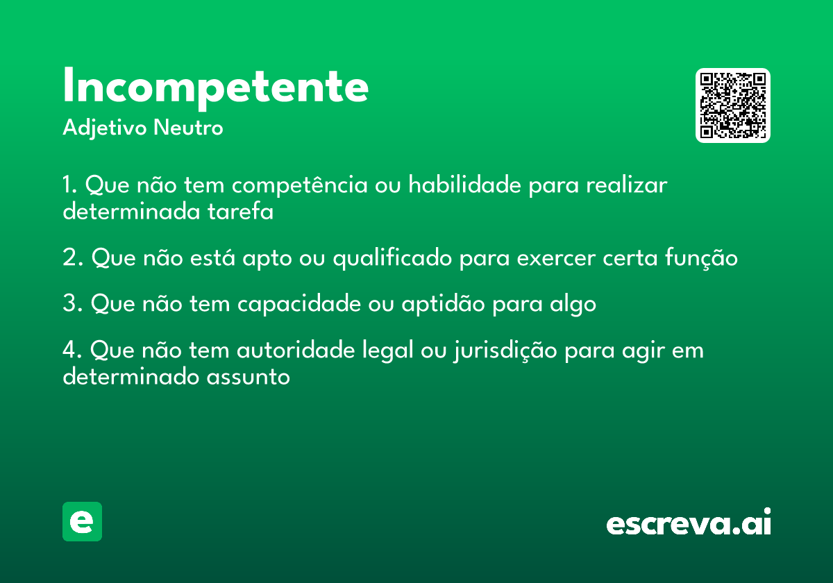 incompetente