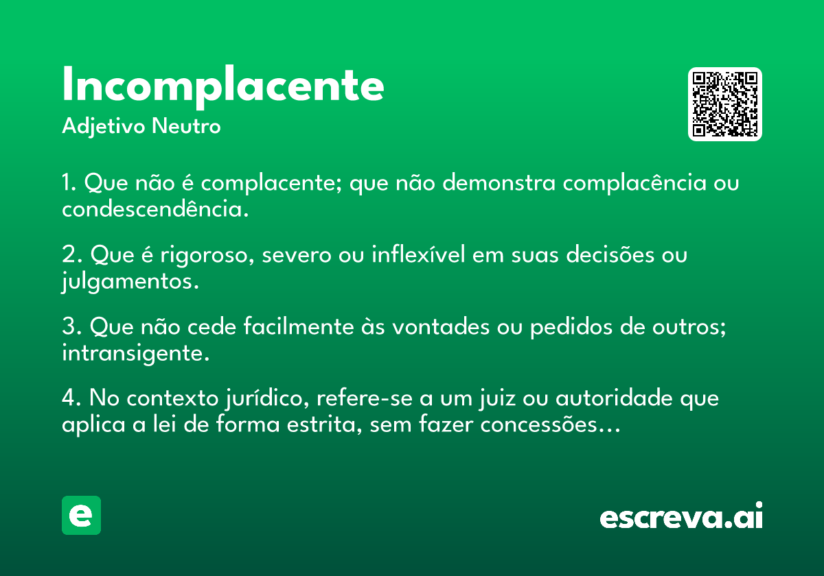 incomplacente