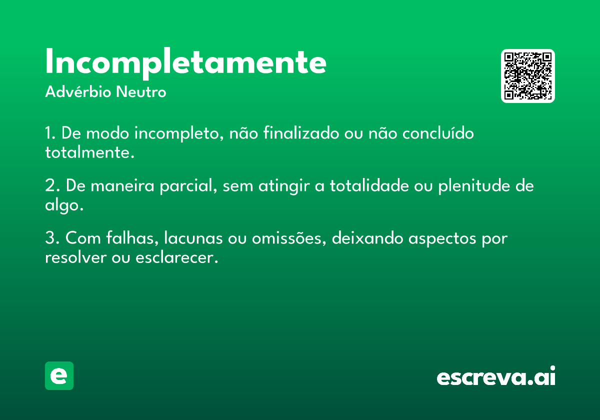 incompletamente