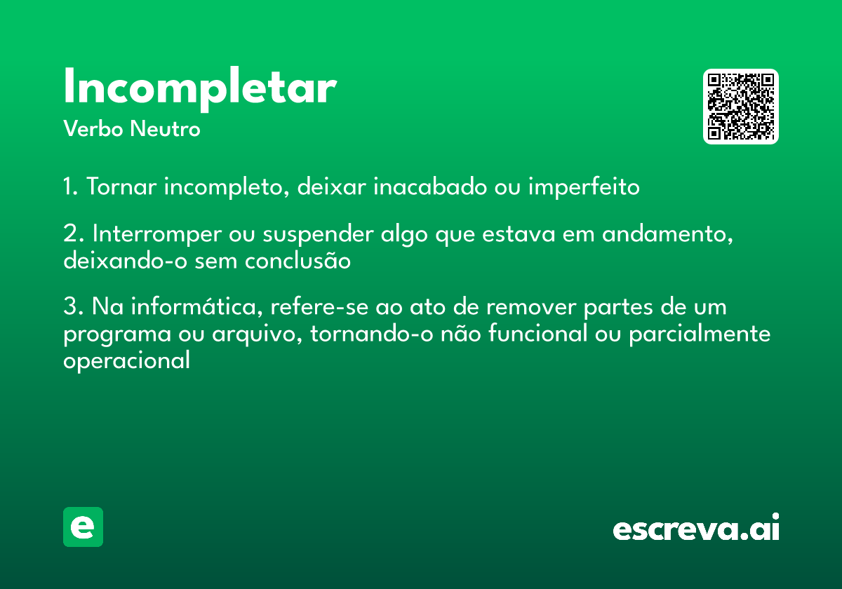 incompletar