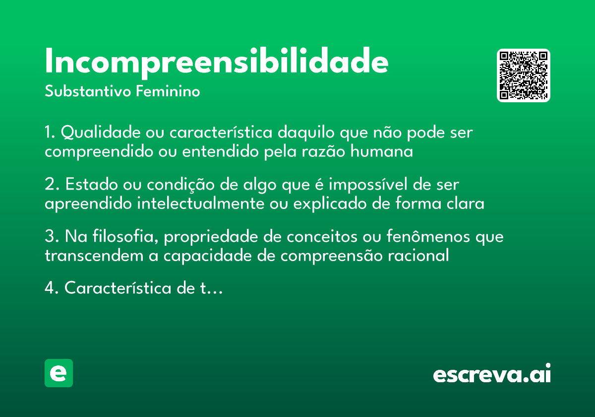 incompreensibilidade