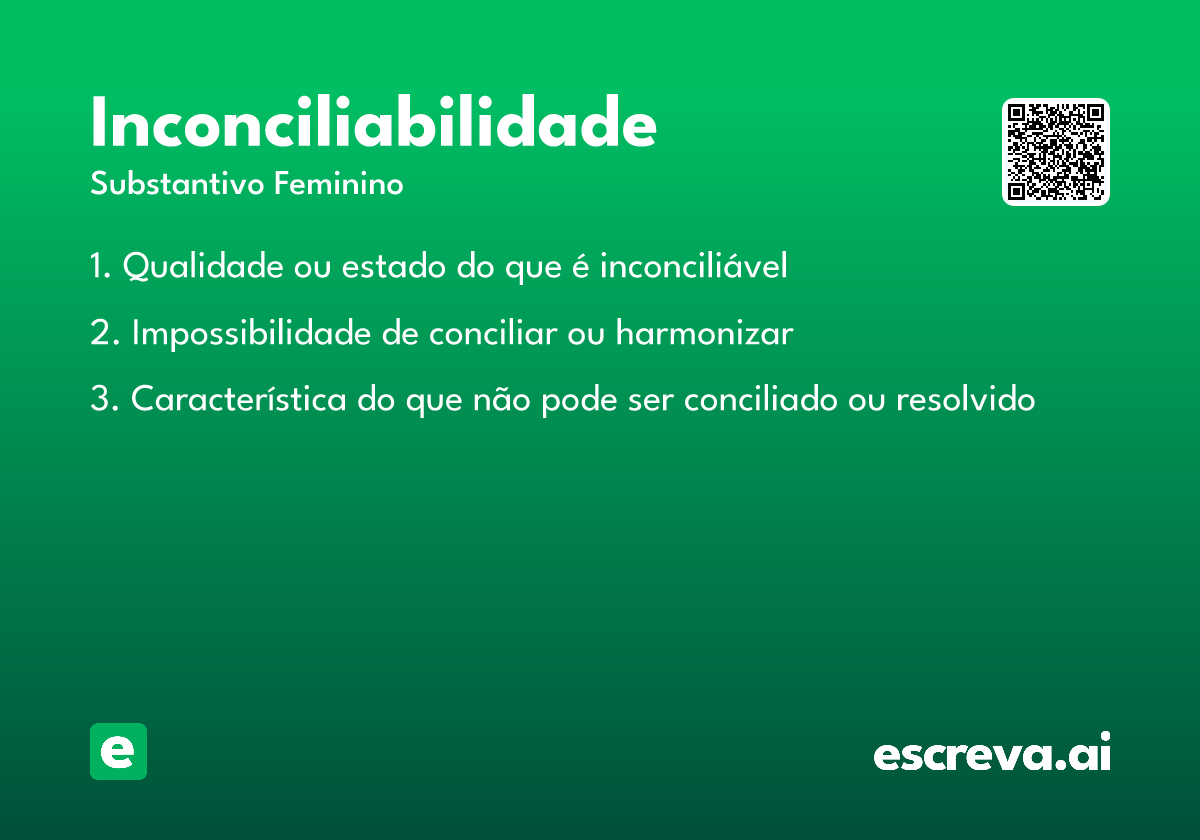 inconciliabilidade