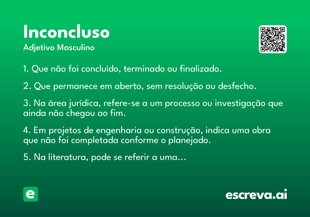 inconcluso