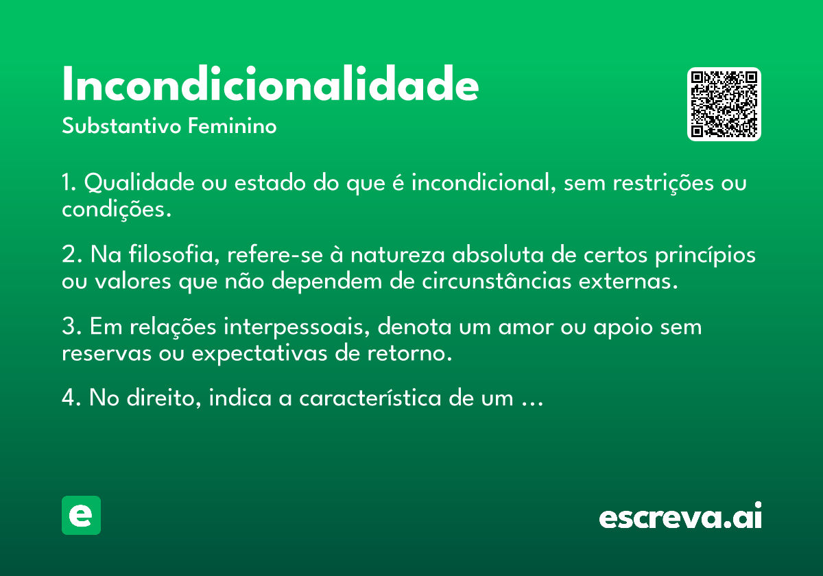 incondicionalidade