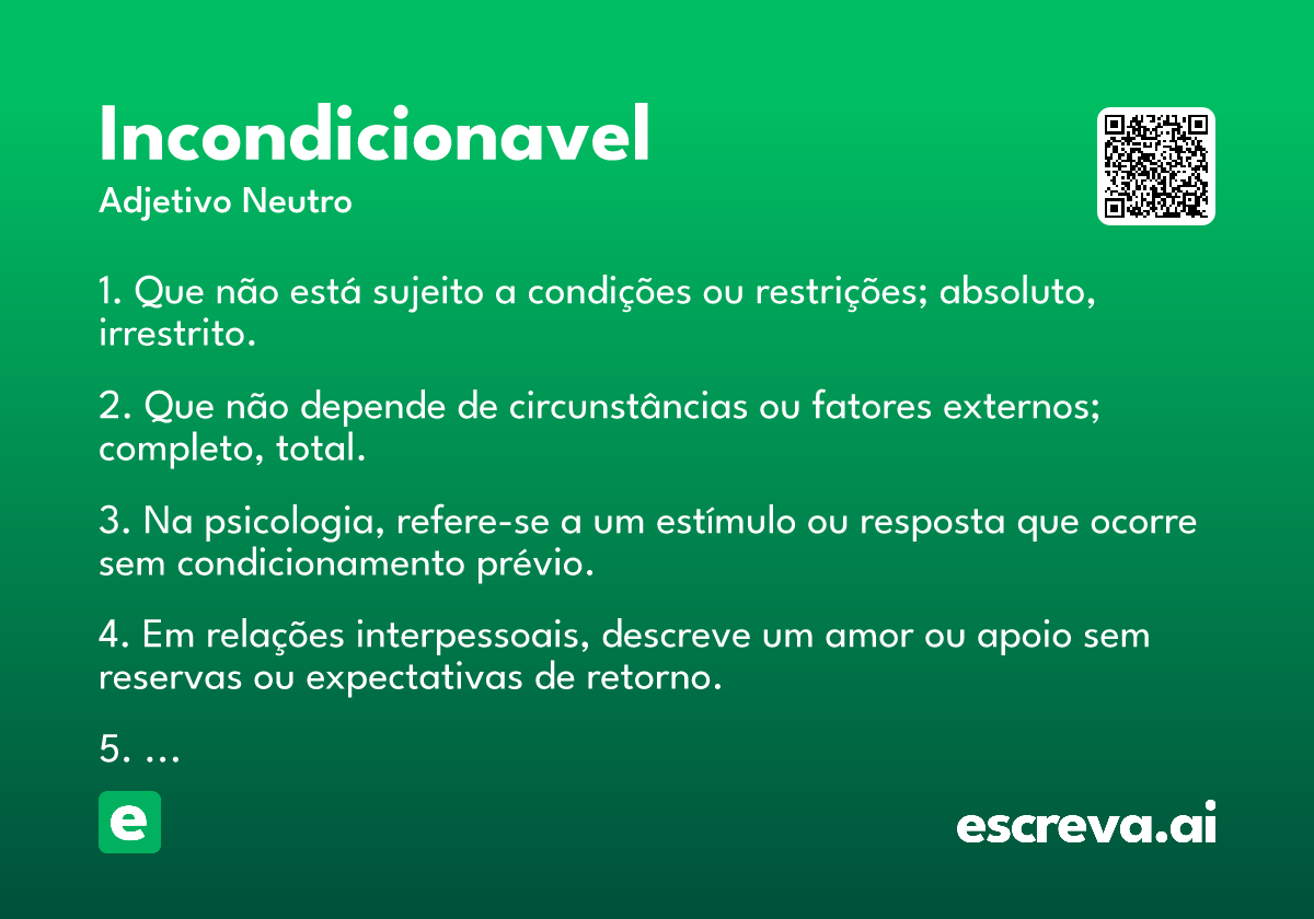 incondicionavel