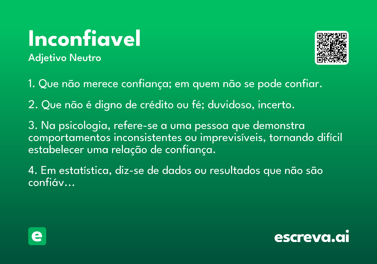 inconfiavel