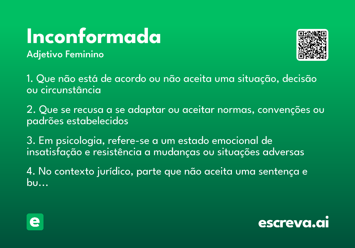 inconformada