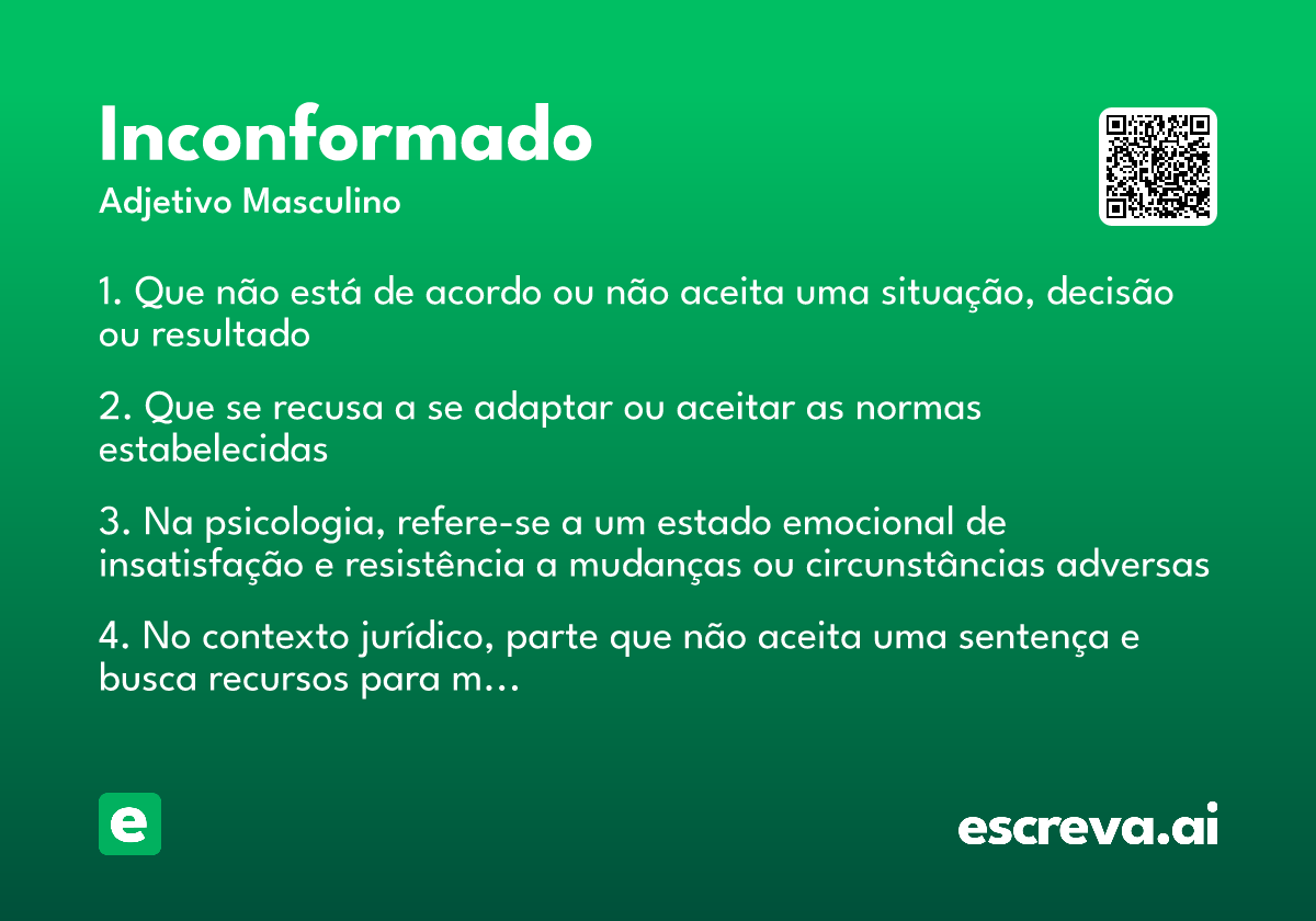 inconformado