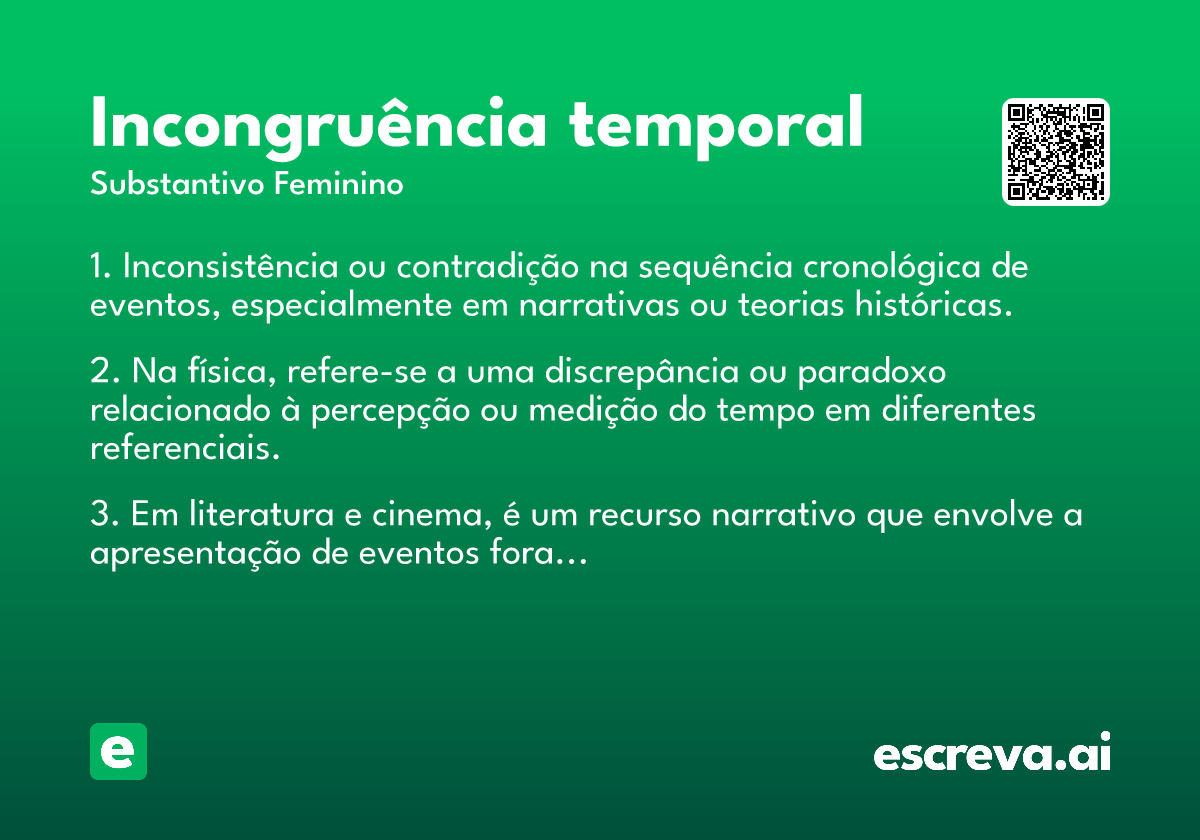 incongruência temporal