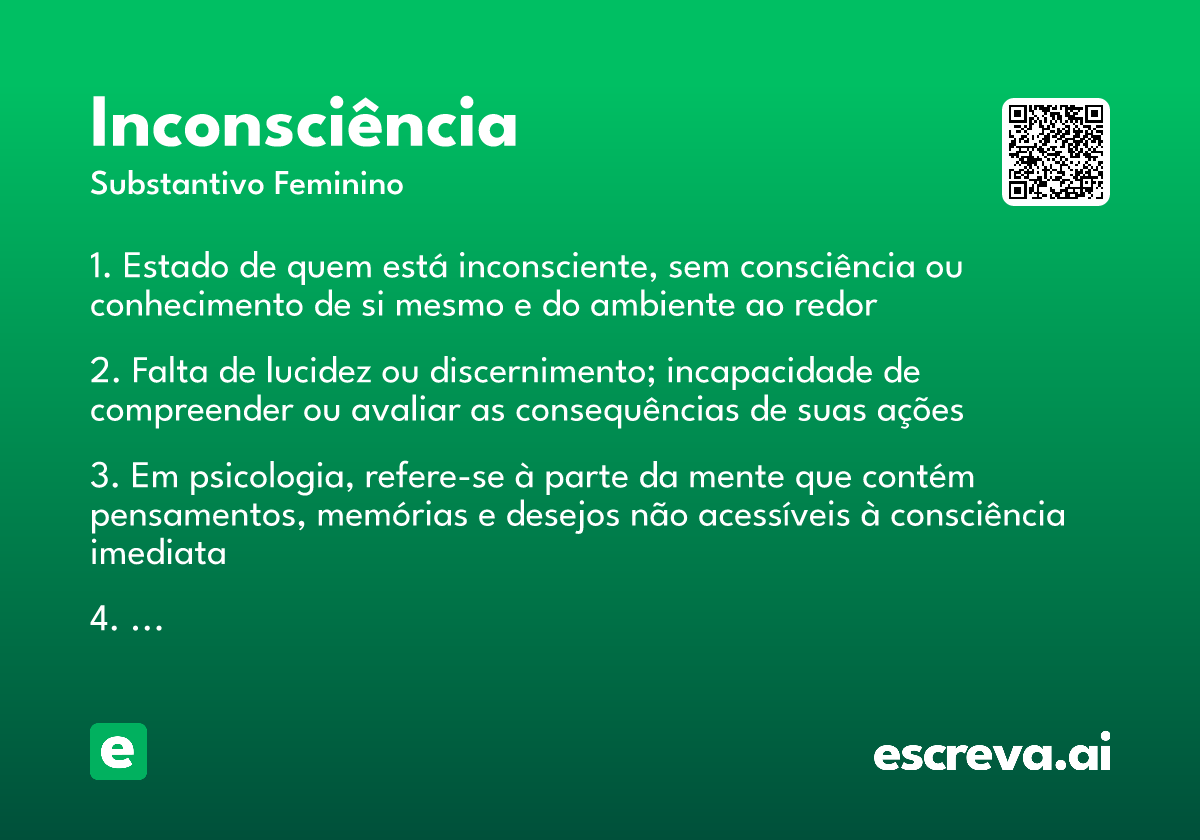 inconsciência