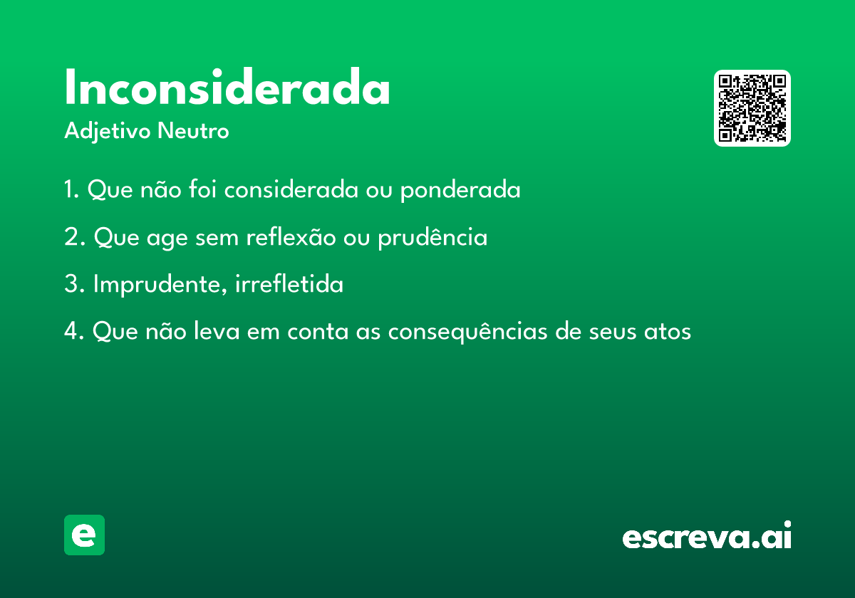 inconsiderada