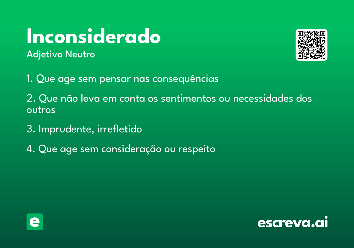 inconsiderado