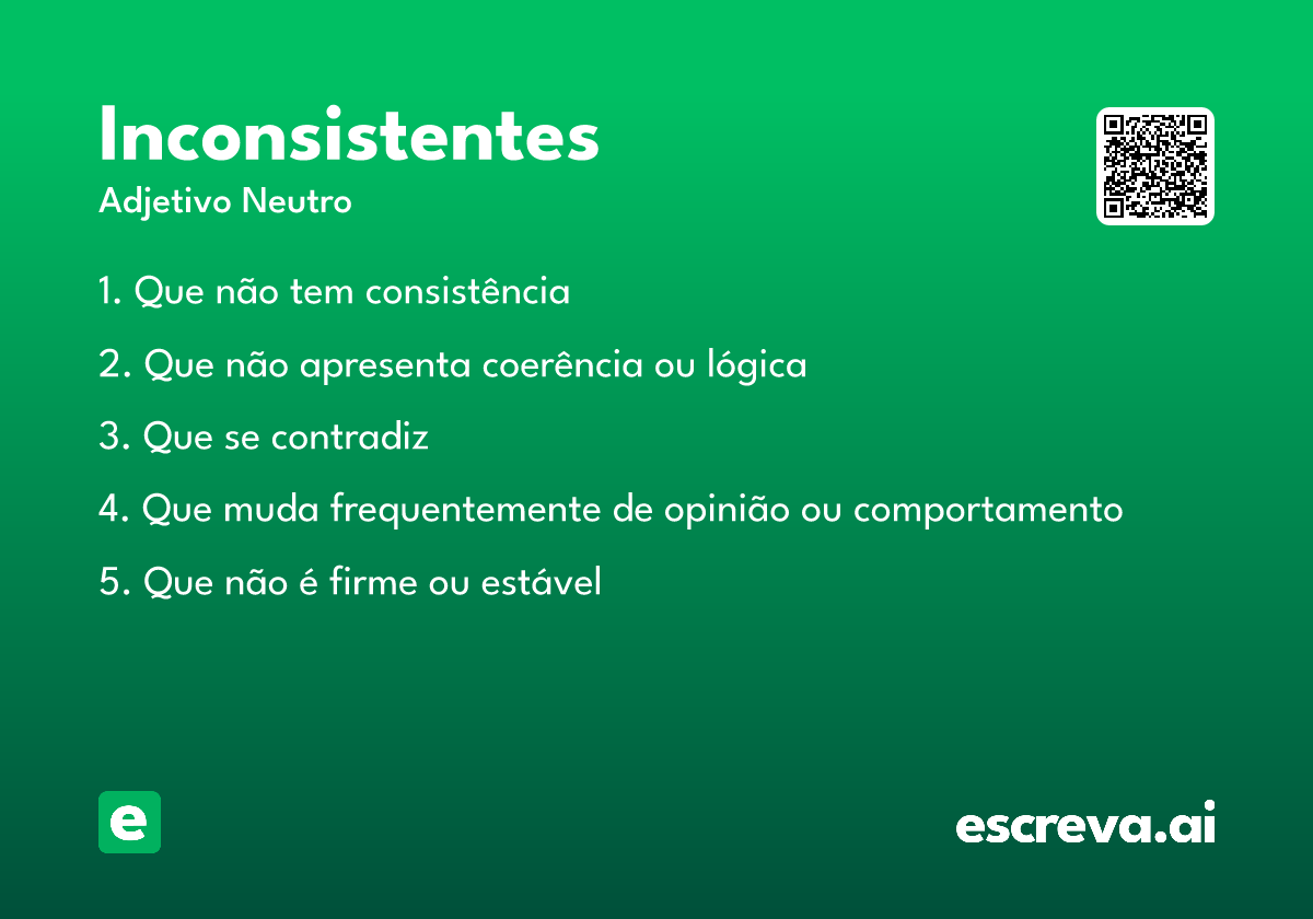 inconsistentes