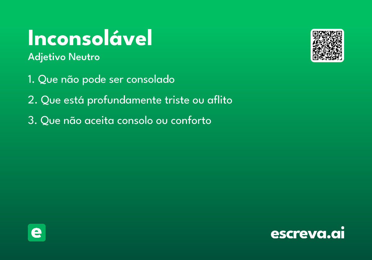 inconsolável