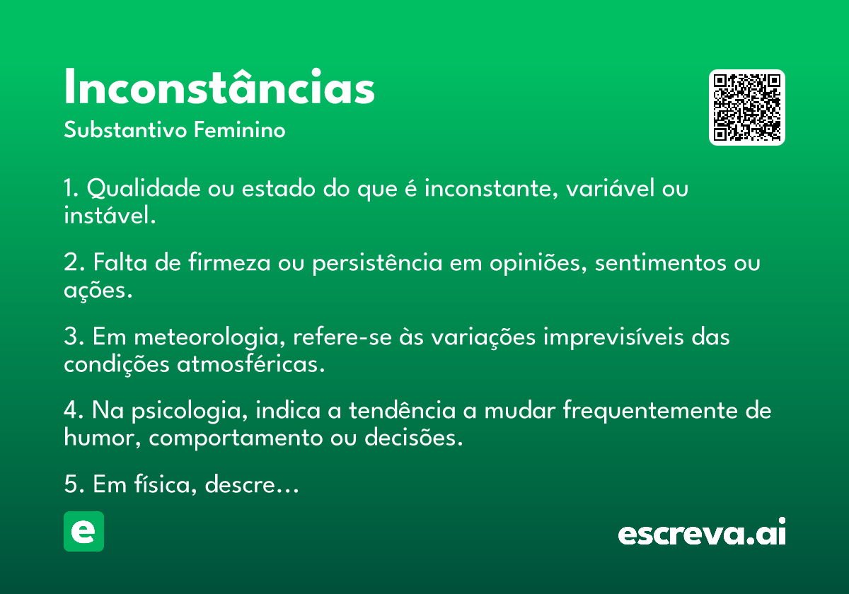 inconstâncias