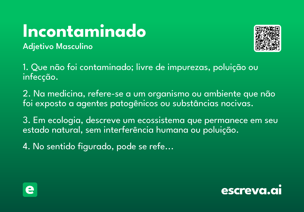 incontaminado