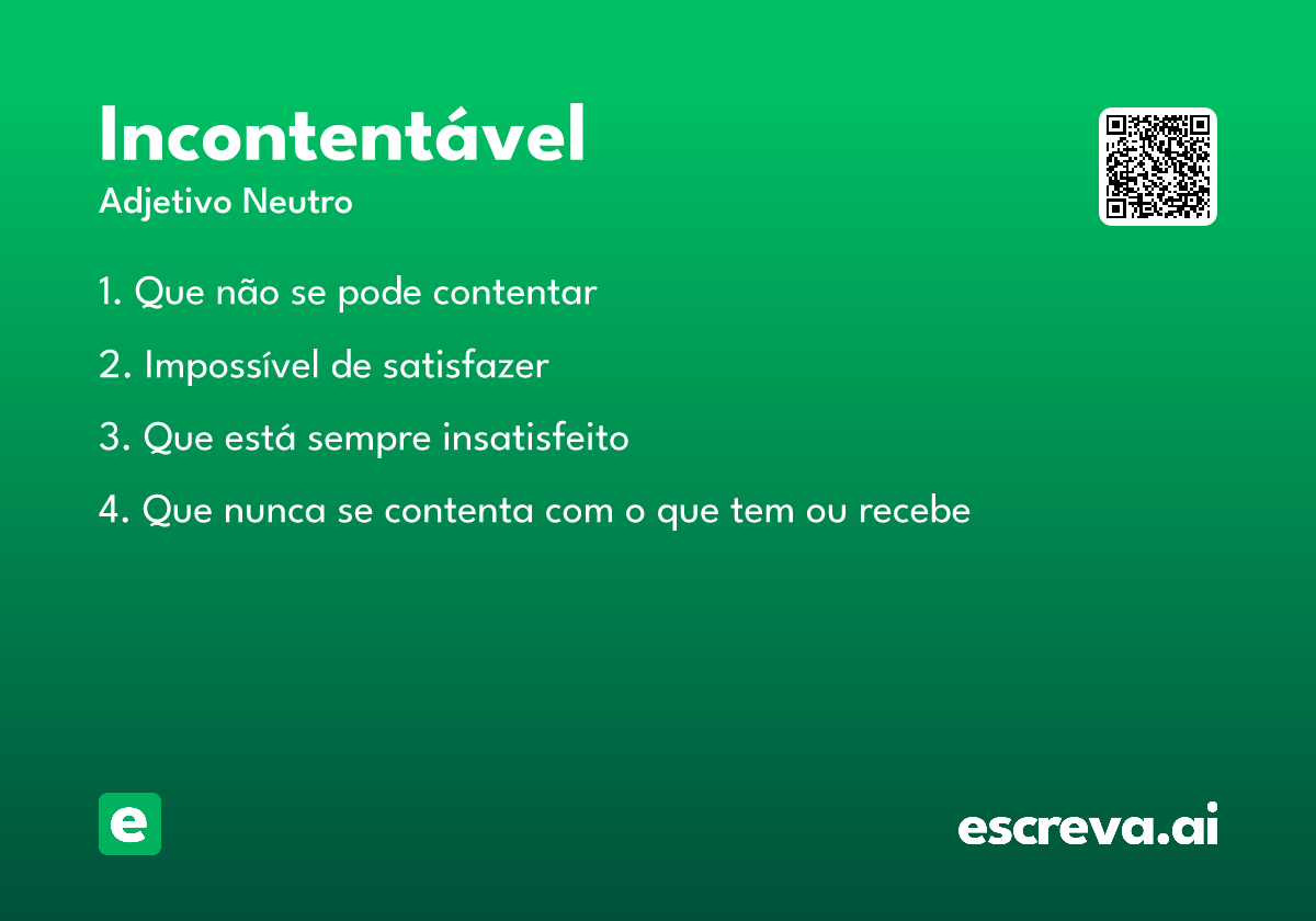 incontentável
