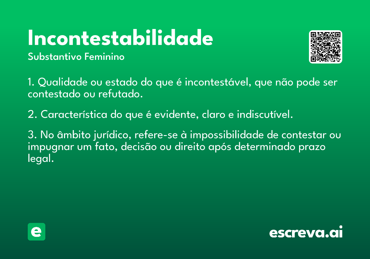 incontestabilidade
