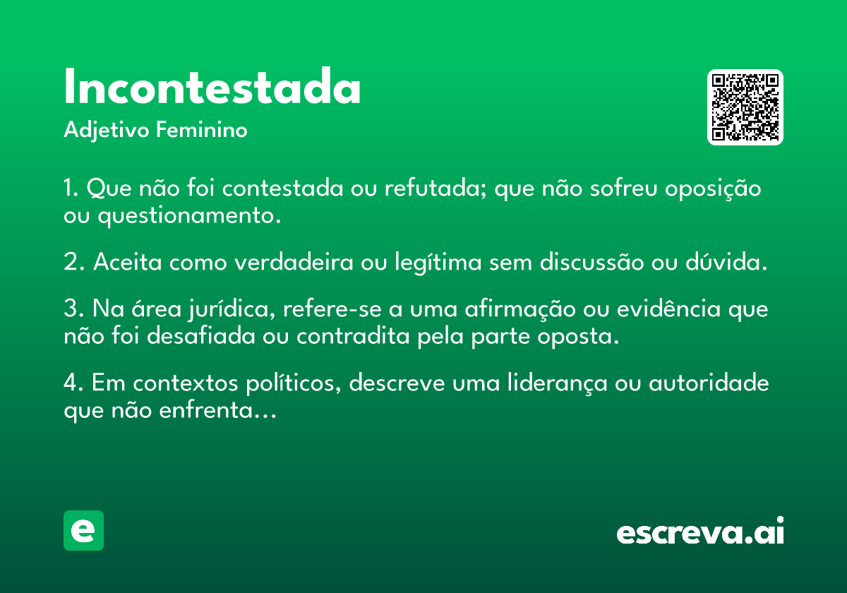 incontestada