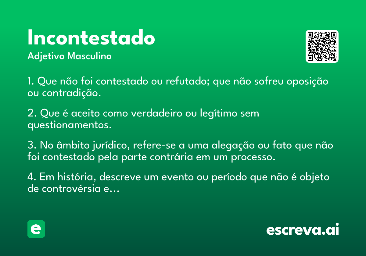 incontestado