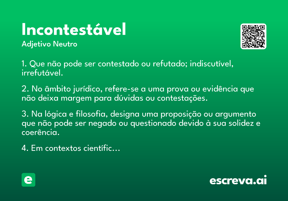 incontestável