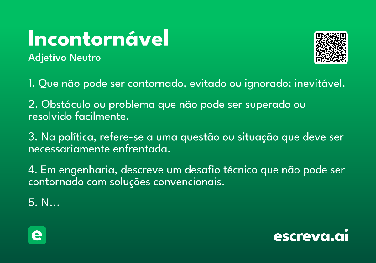 incontornável