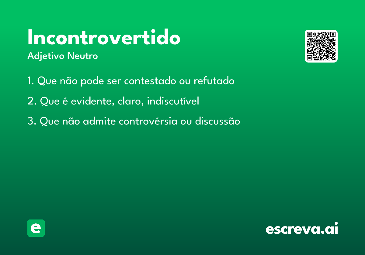incontrovertido