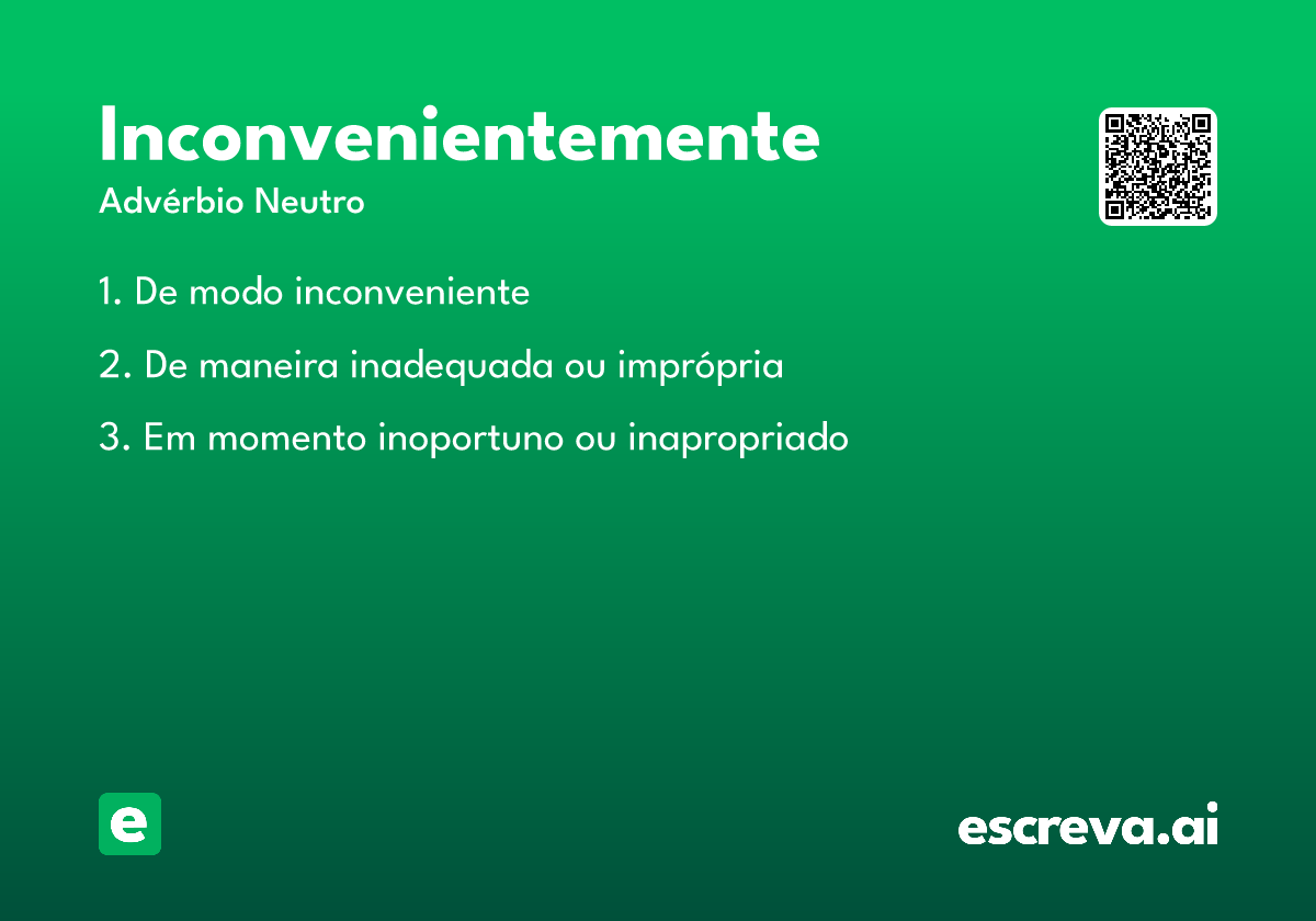 inconvenientemente